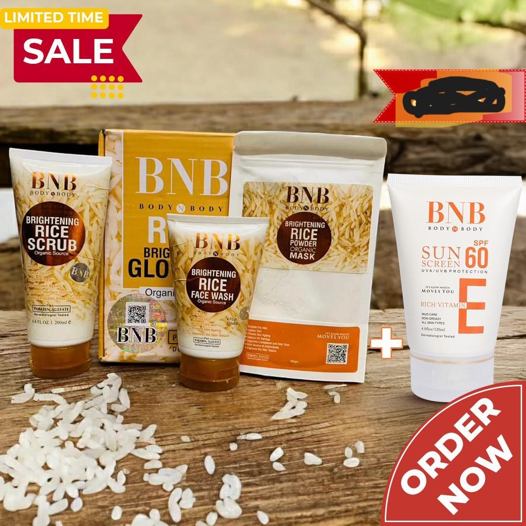BNB Brightening Rice Facial Kit SPF 60 All Skin Types